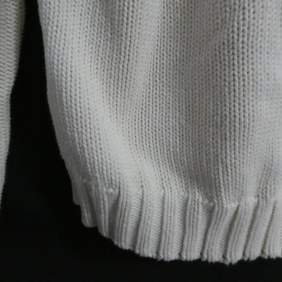 BIANCA NYGARD | medium 10-12 | Ivory Cable Knit Turtleneck Sweater - Picture 14 of 16